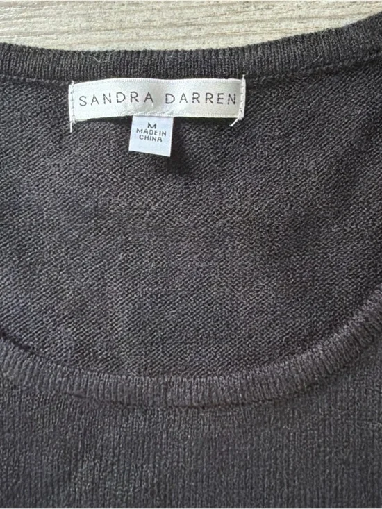 Sandra Darren women’s size M black and white knit sweater dress. Excellent Cond. - Picture 11 of 12